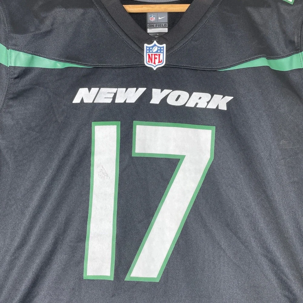 Nike New York Jets Garrett Wilson Jersey Womens XL Black NFL On Field Football